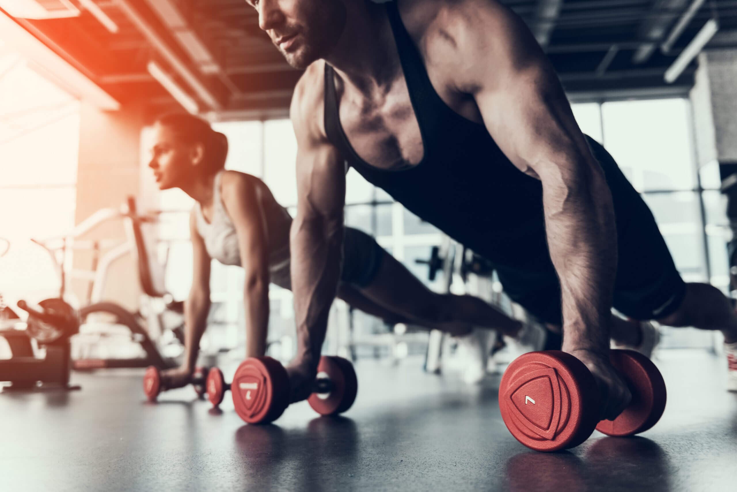 Salle de sport avec musique motivante